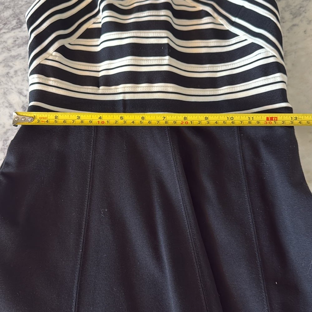 Anthropologie Maeve Black & White Bandage Top Dress Size 4 - Picture 6 of 6